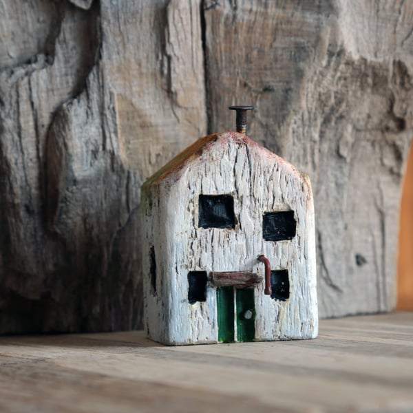 Wonky Driftwood Hoose, Driftwood Art from Scotland No12  