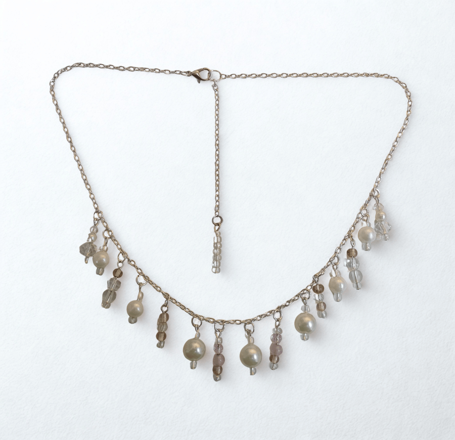 Handmade Bridal Necklace with Pearls