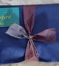 Pure Silk Scarf, Large Square, Blue, Yellow, and Green - Image 9