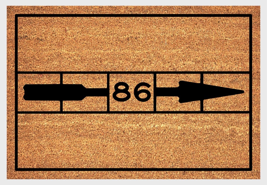 New York City Subway Doormat - 86th St. Manhattan New York Welcome Mat - 3 Sizes