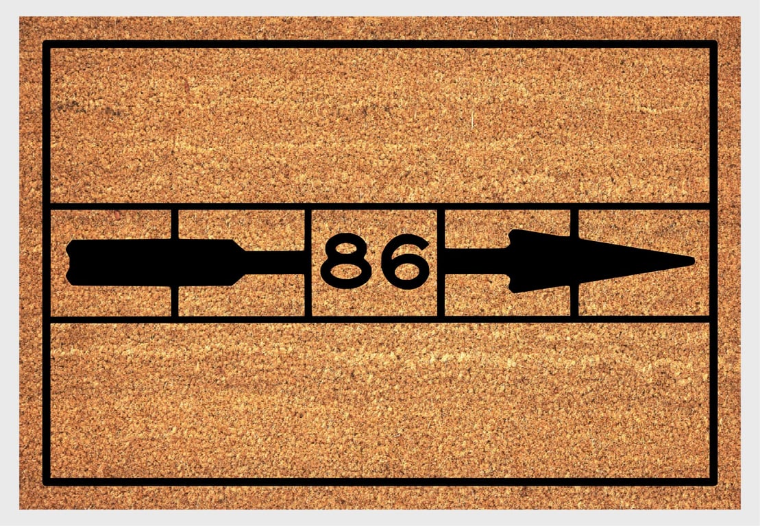 New York City Subway Doormat - 86th St. Manhattan New York Welcome Mat - 3 Sizes