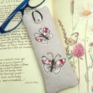 Reading Glasses Case Butterfly Nature Wildlife 