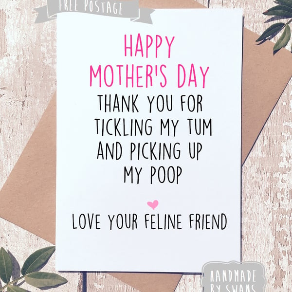 Mother's day card - from your feline friend