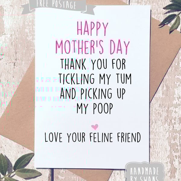 Mother's day card - from your feline friend