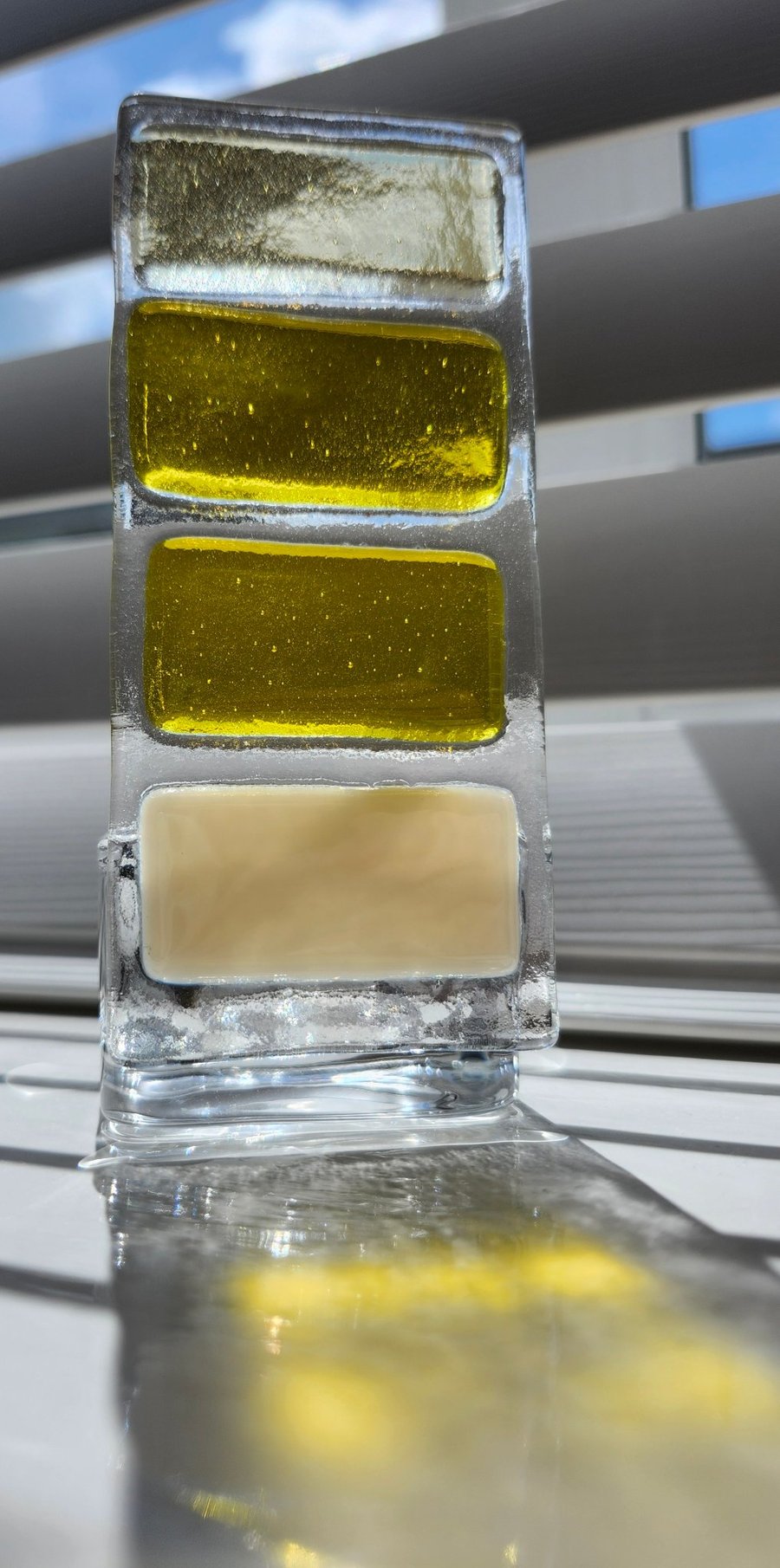 Fused Glass Tealight Suncatcher