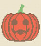 Pumpkin Needlepoint Chart PDF - Halloween Autumn Tapestry Pattern