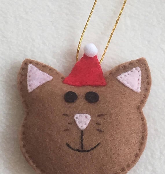 Cat Christmas Decoration - Hanging Tree Ornament - Cat Lovers