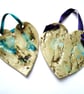 Ceramic Heart Plaque with Purple Ribbon - Image 5