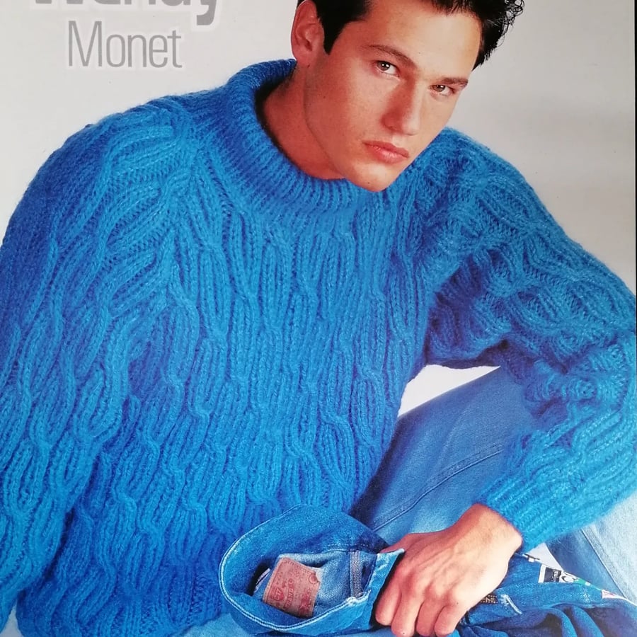 Mens chunky sweater knitting pattern 