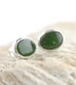 nephrite jade stud earrings - Image 3