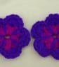 Three Crochet Flowers - Image 4