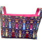 Mexican Lady Reversible Fabric Storage Basket