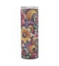 Colourful Retro Floral Sparkle Tumbler - Image 2