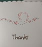 Pack of 3 pink thank you cards - Image 3