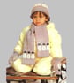 VINTAGE KNITTING PATTERN PDF Snowman Set - Image 4