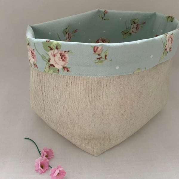 Fabric Storage Box, Desk Tidy, Bathroom Storage, Craft Box, Fabric Basket