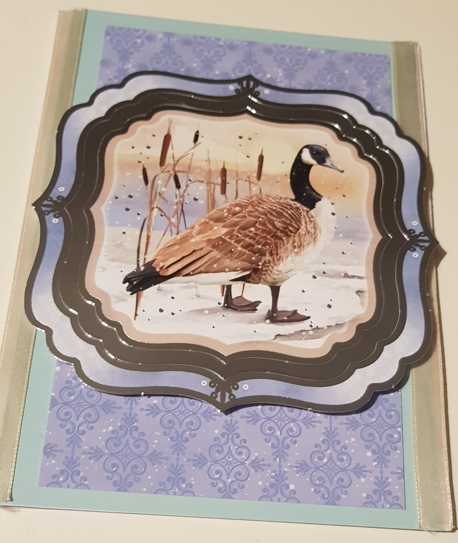 Goose Christmas card for her