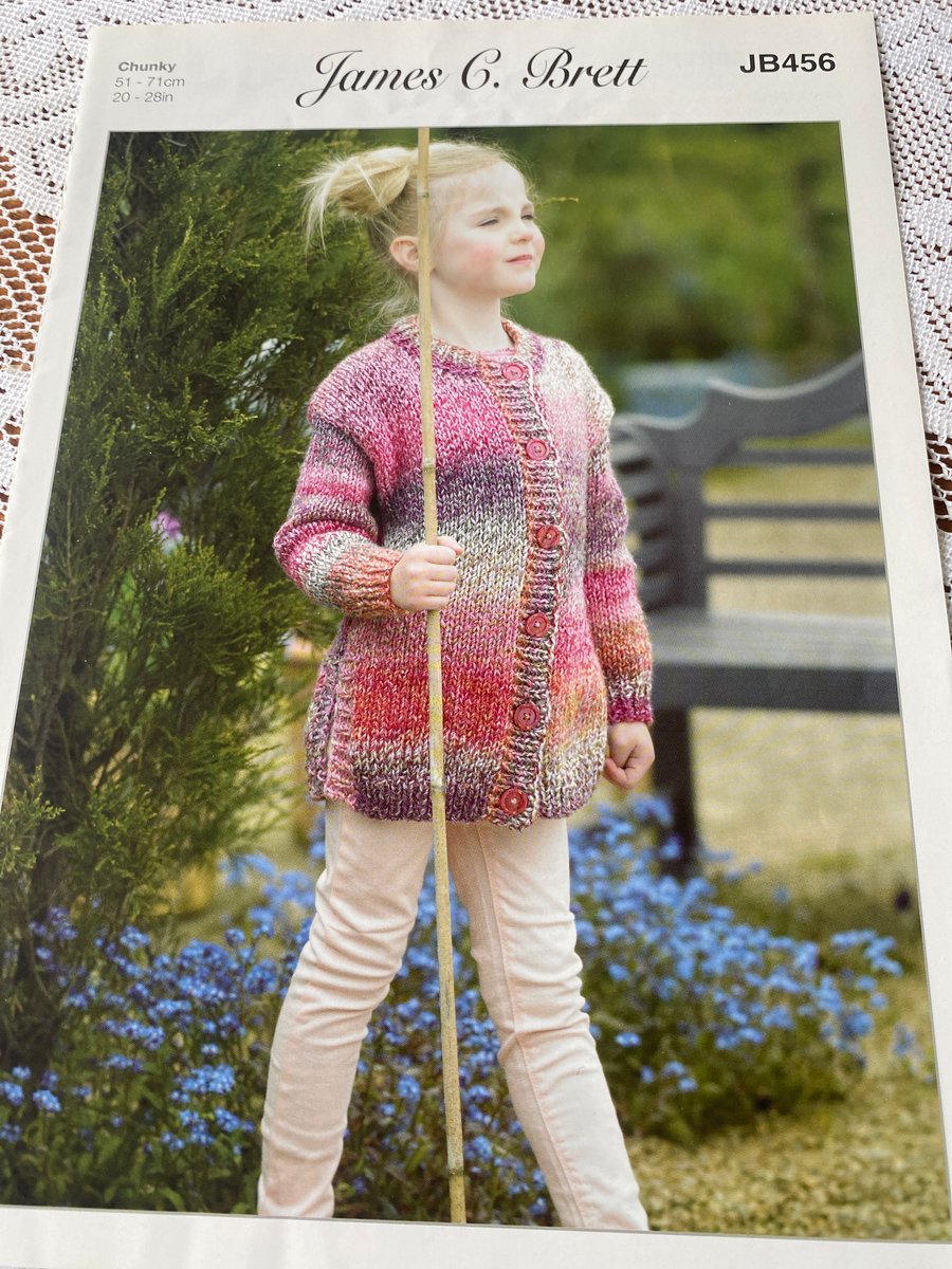 James C Brett cardigan knitting pattern 