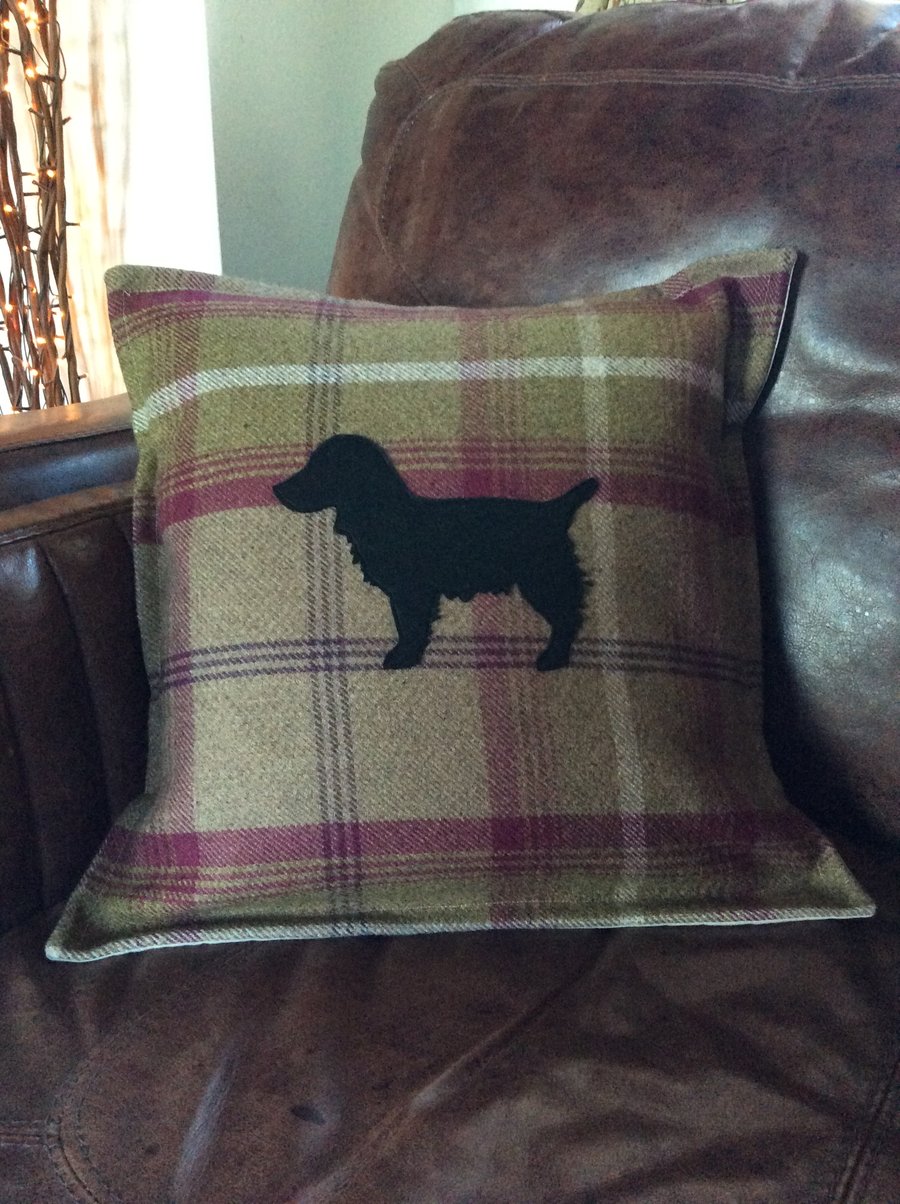 Dog Breed Cushion Cover.  Any breed. Made to fit 18” infill. 