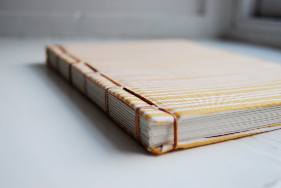 Fabric covered watercolour sketch book