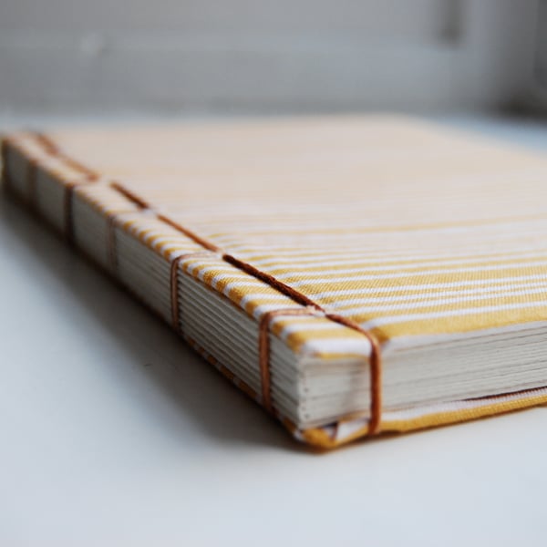 Fabric covered watercolour sketch book