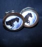 Black Stallion cufflinks, presentation box, gift wrapped, free shipping Ref 8599 - Image 2