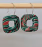 Reversible green earrings  - Image 3