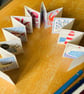 Tiny Concertina Sketchbook with Removable Butterfly Patterned Cover. - Image 8