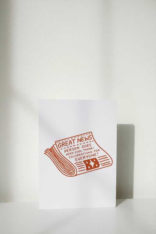 Great News Congratulations Graduation Well Done Greeting Card