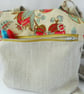 SOLD Beautiful fabric crossbody bag in linen and wool furnishing fabrics - Image 1