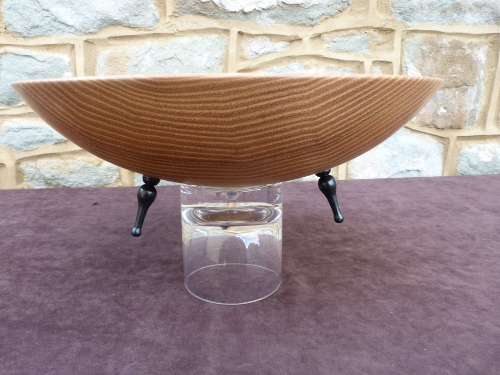 A chunky Fruit or Salad Bowl on three legs