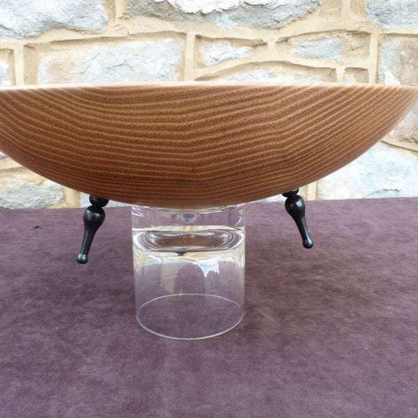 A chunky Fruit or Salad Bowl on three legs