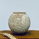 Small textured moon jar