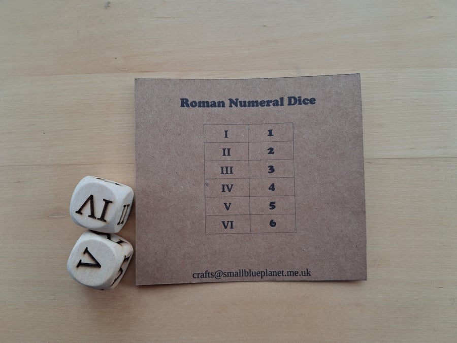 Roman Numeral Dice