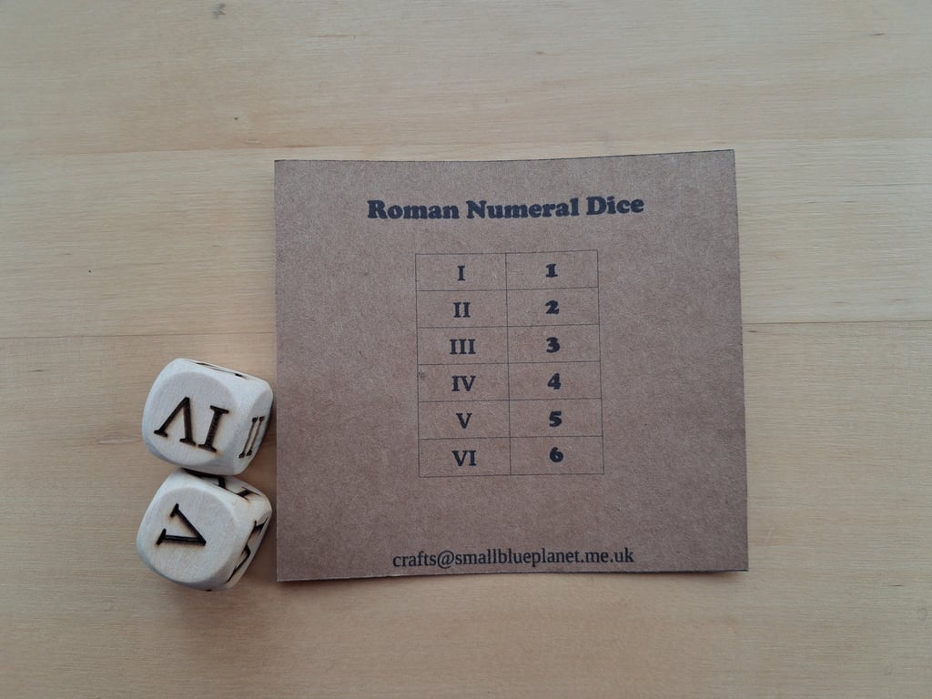 Roman Numeral Dice