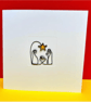 Nativity Christmas Card - Little wire nativity scene Christmas Card - Religious 