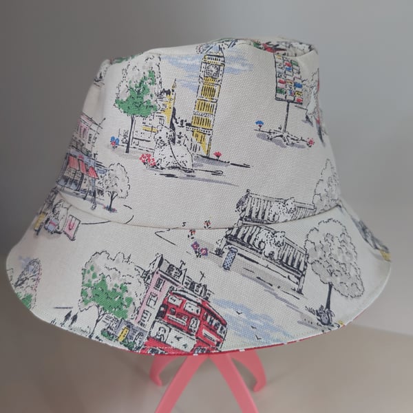 Bucket Hat in Billie Goes to London Cath Kidston Fabric