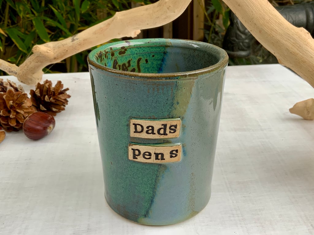 Handmade Dads Pens Pot