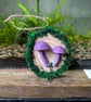Amethyst Deceiver Mushroom Wall Hanging 