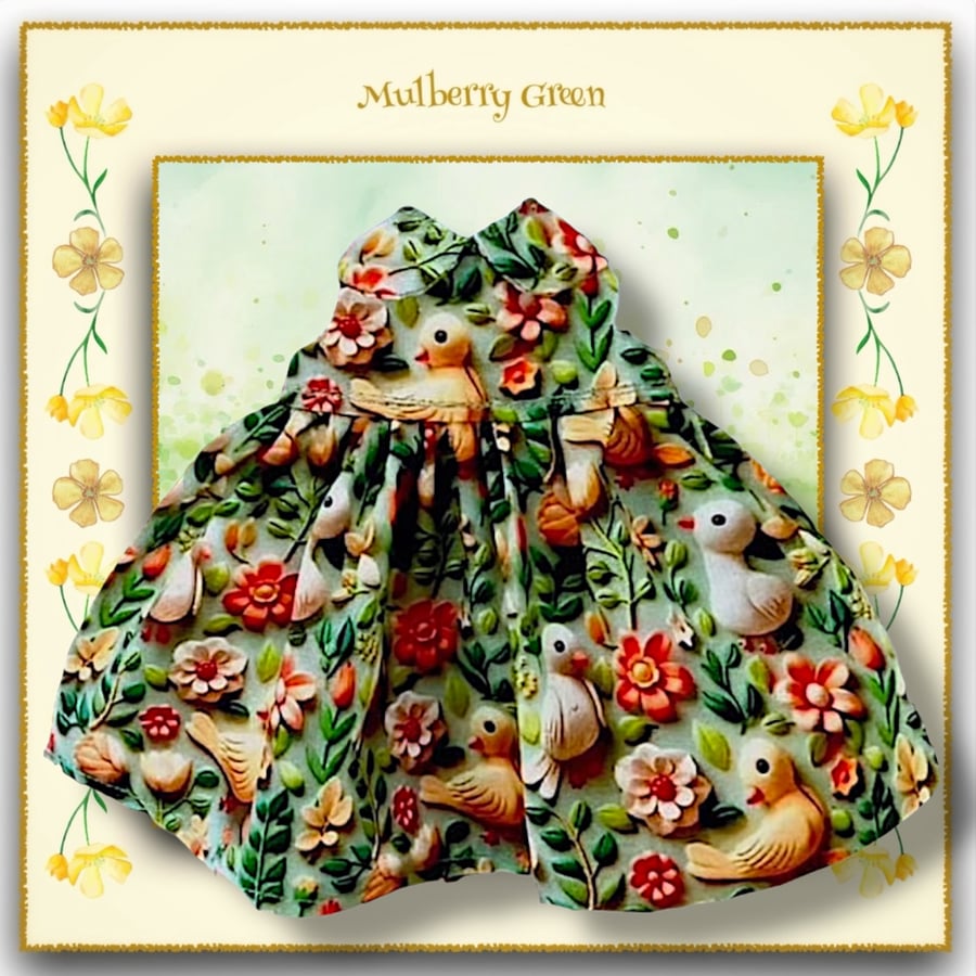 Baby Birds 3D Print  Doll’s Dress