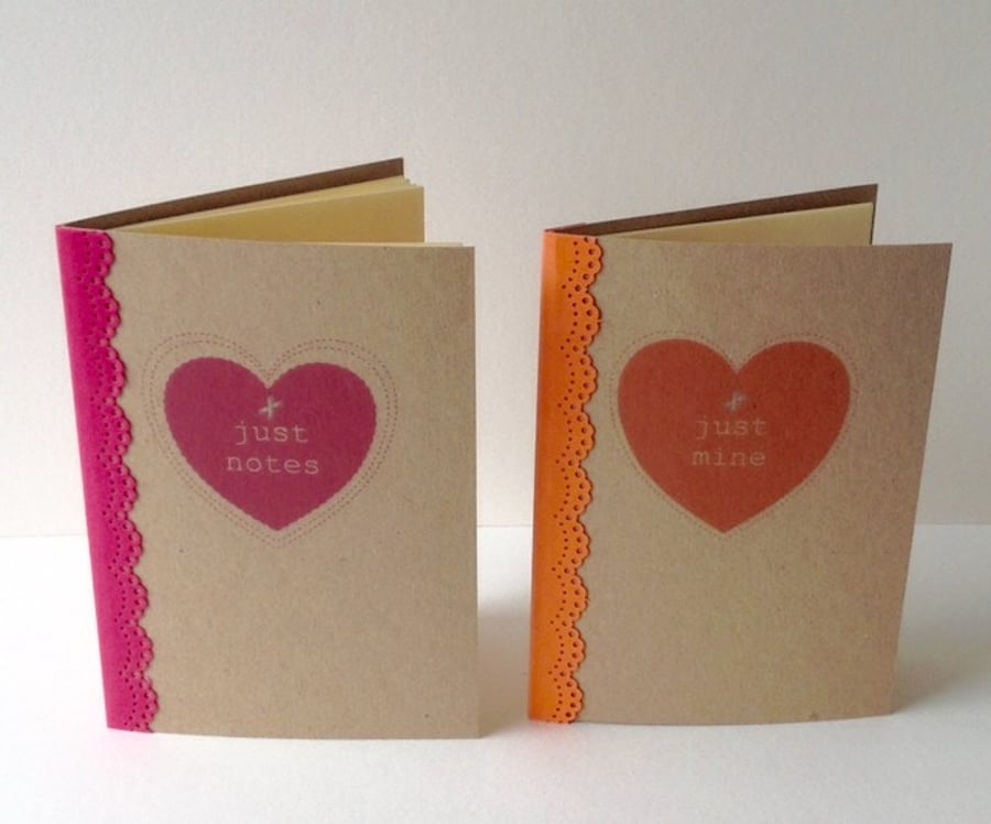 'Just Notebooks' - Set of two Handmade Notebooks