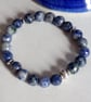 SODALITE STRETCHY BRACELET - BLUE BRACELET - STRETCHY BRACELET  FREE UK SHIPPING - Image 2