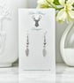 Charm Earrings - Feather - Image 1
