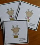 Pack of 3 Christmas Cards - Reindeer - Image 7
