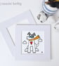 Flying High, dog with sunglasses and scarf, Giclee print - Image 3