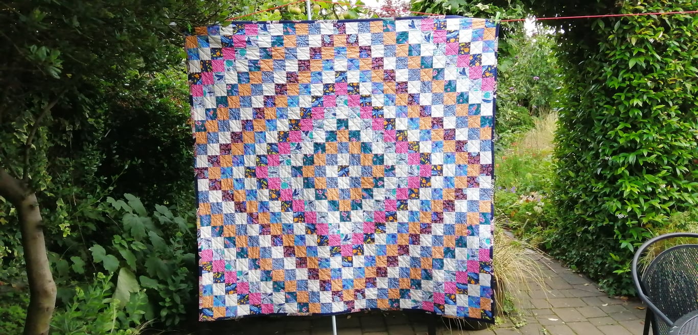 Handmade Patchwork Quilt Trip Around The World Featuring Bethany Salt Designs 
