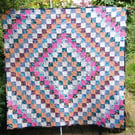 Handmade Patchwork Quilt Trip Around The World Featuring Bethany Salt Designs 