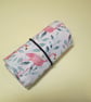 Flamingo Fabric Pencil Roll includes 8 pencils - Image 4