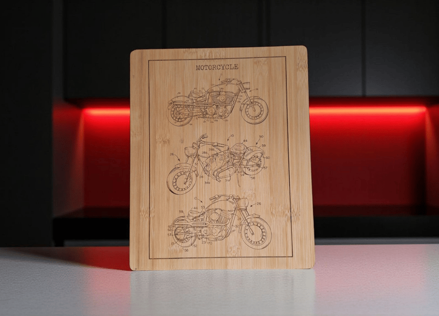 Eco-Friendly Bamboo Chopping Board 30 x 24.5 cm – Durable Wooden Cutting Board