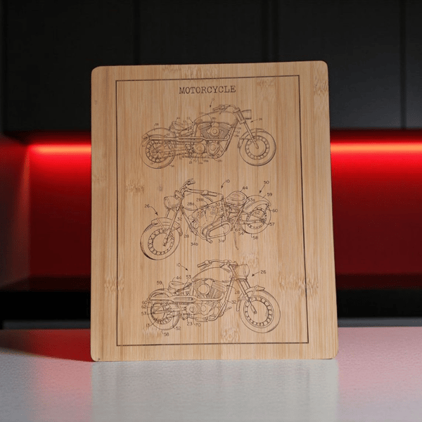 Eco-Friendly Bamboo Chopping Board 30 x 24.5 cm – Durable Wooden Cutting Board